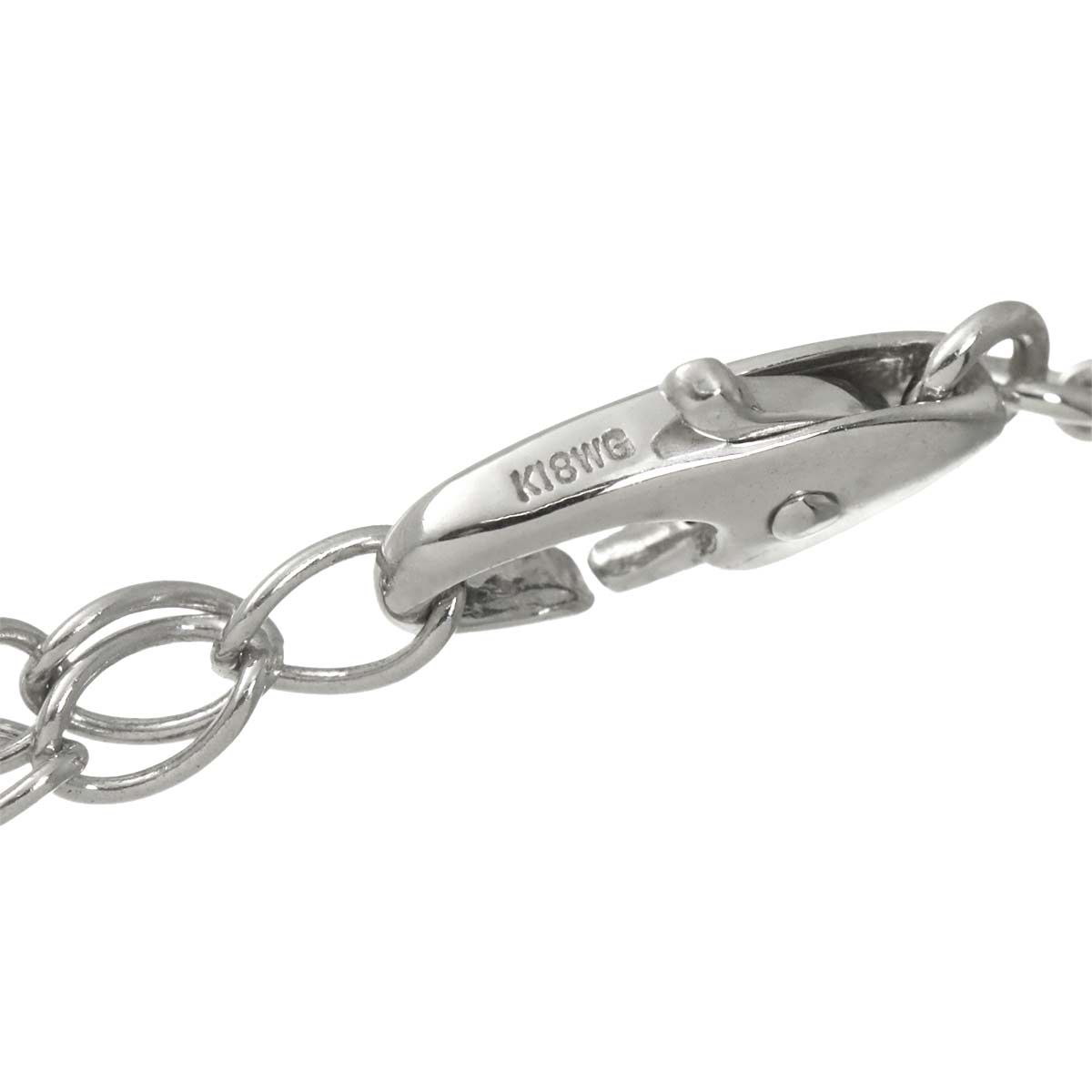 Diamond Necklace 18K White Gold 750
