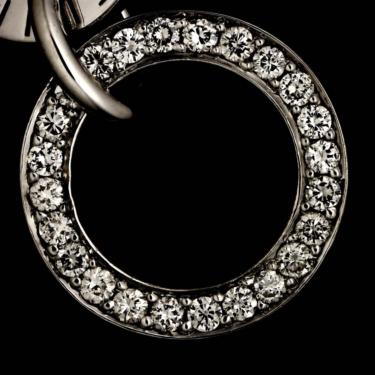 Diamond Necklace 18K White Gold 750