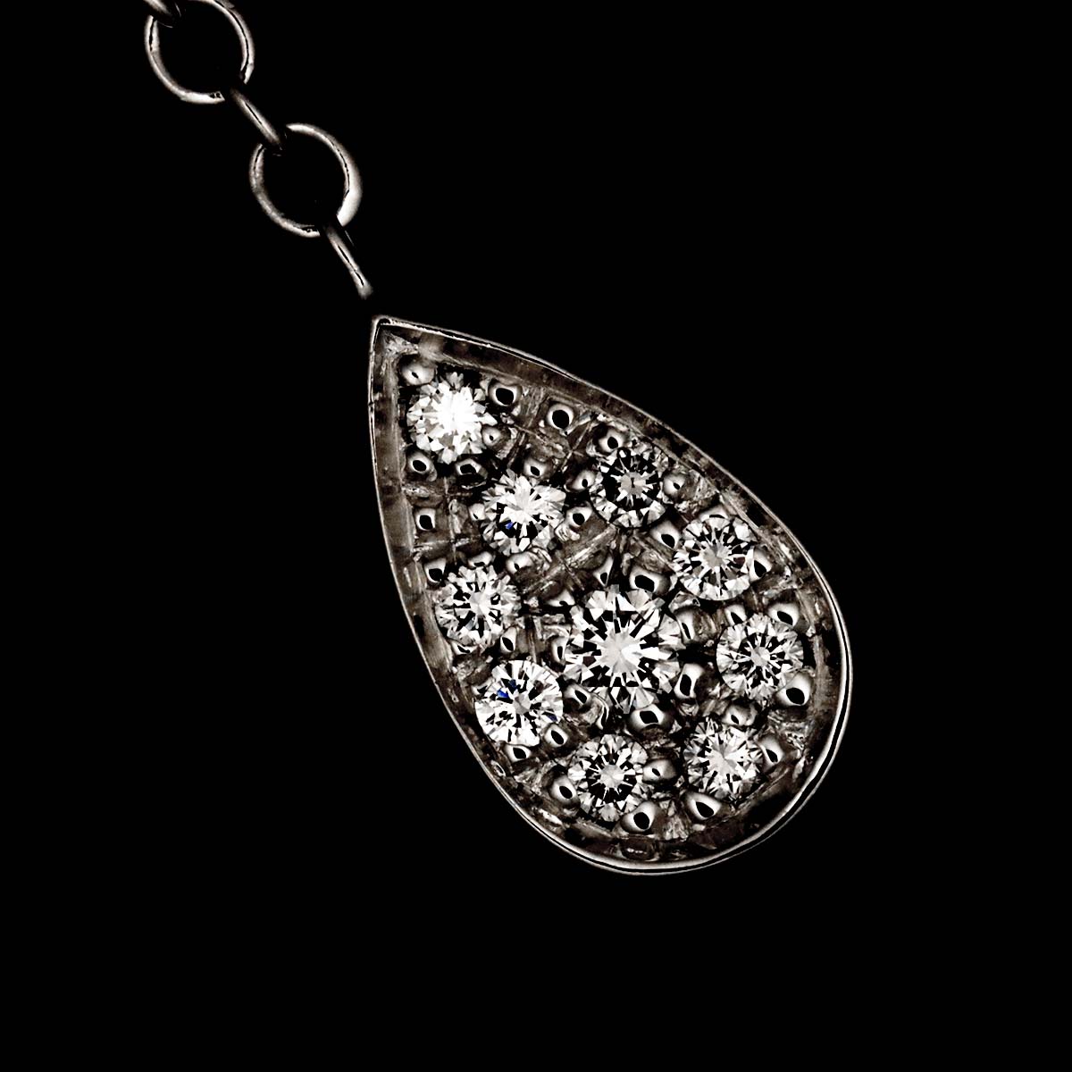 Magic Reflections Diamond Necklace 18K White Gold 750