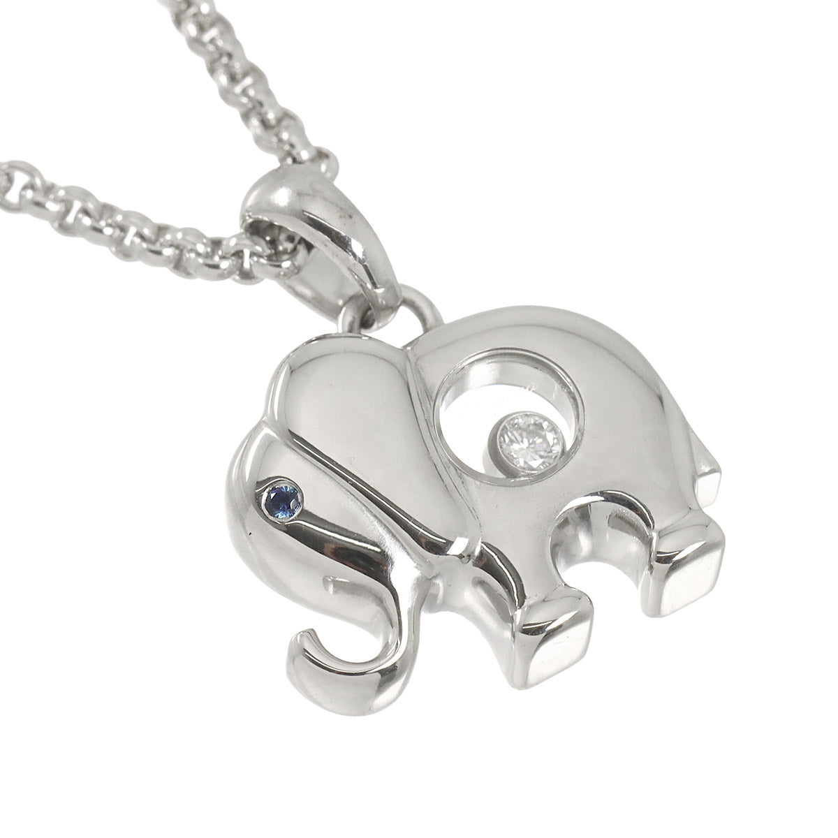 Happy Diamond Necklace 18K White Gold 750