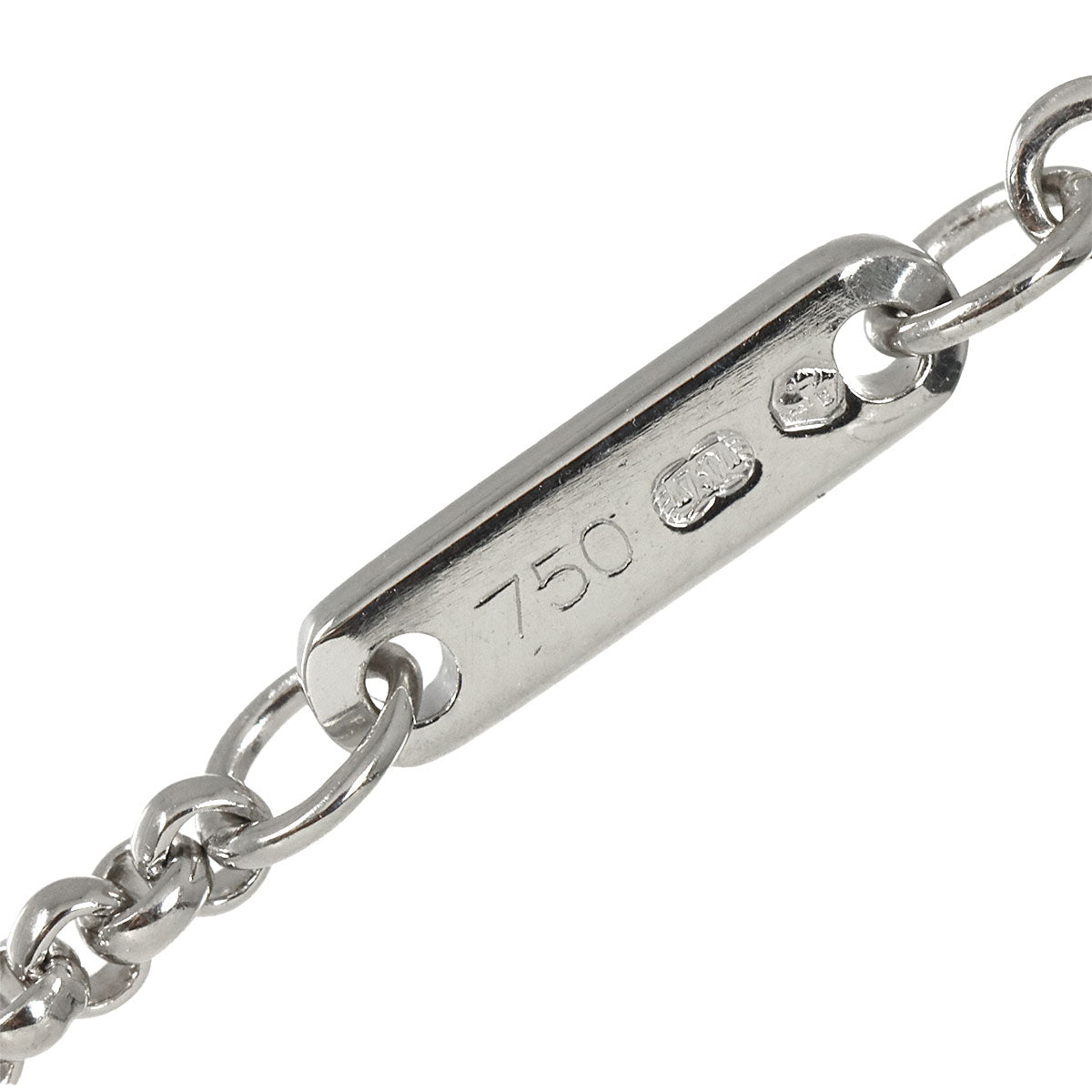 Happy Diamond Necklace 18K White Gold 750