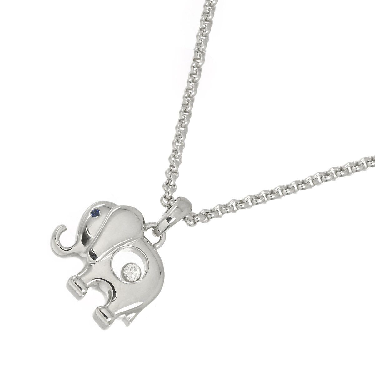 Happy Diamond Necklace 18K White Gold 750