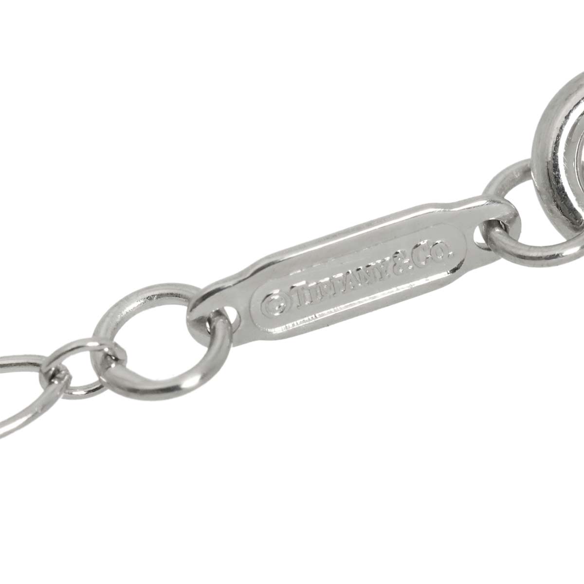 Clover Key Diamond Necklace 18K White Gold 750