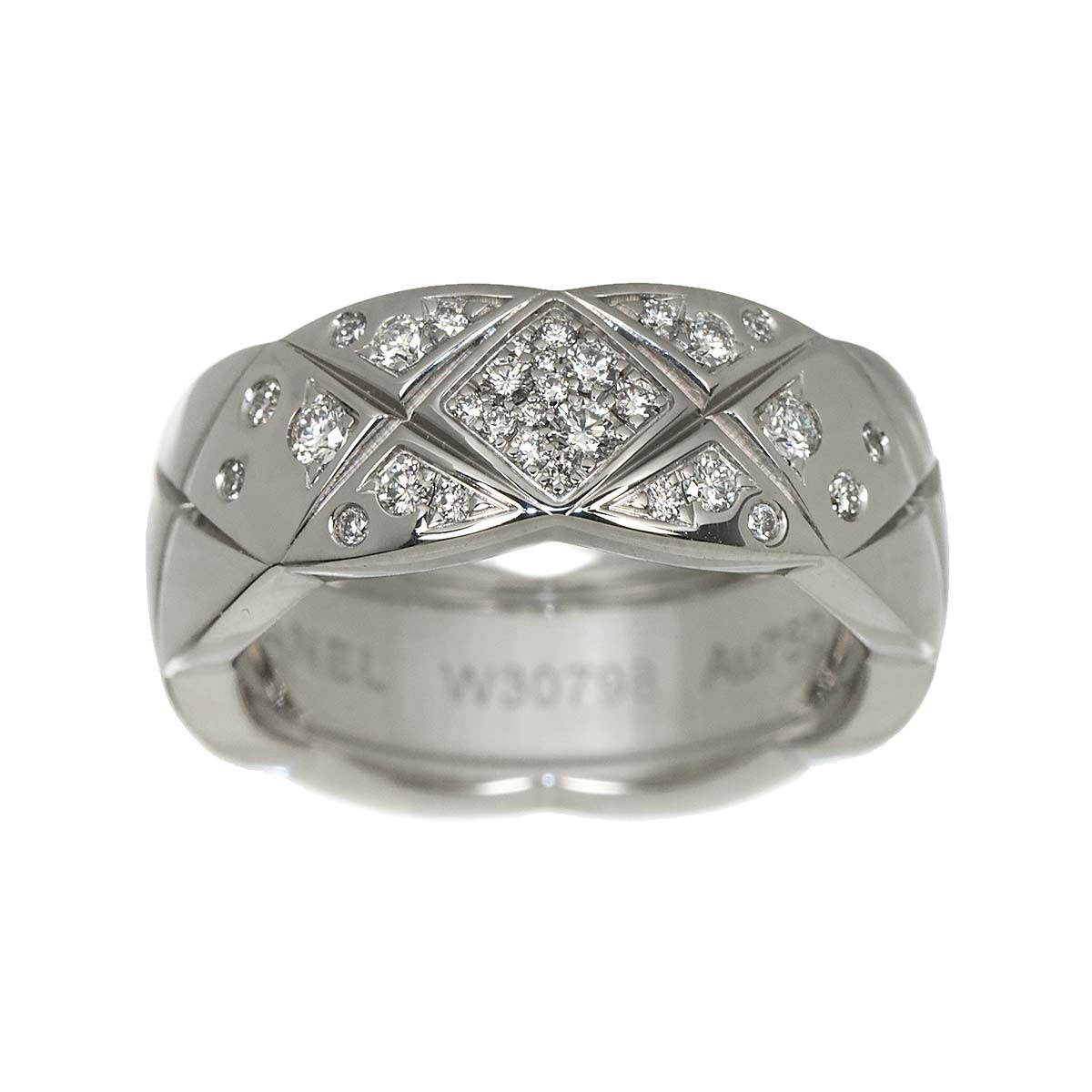 Coco Crush Medium Diamond Ring WG 750 size45 3.25(US)