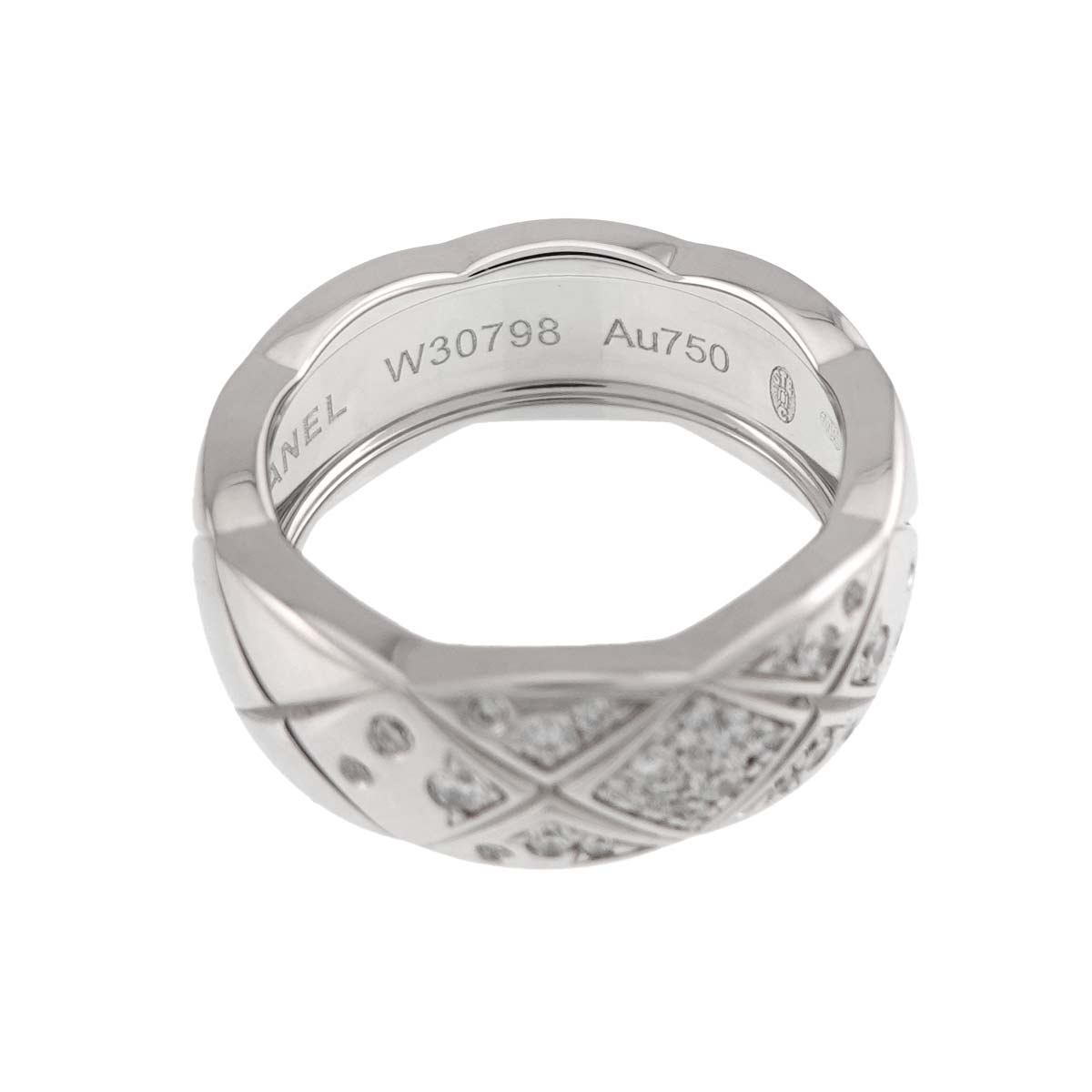 Coco Crush Medium Diamond Ring WG 750 size45 3.25(US)