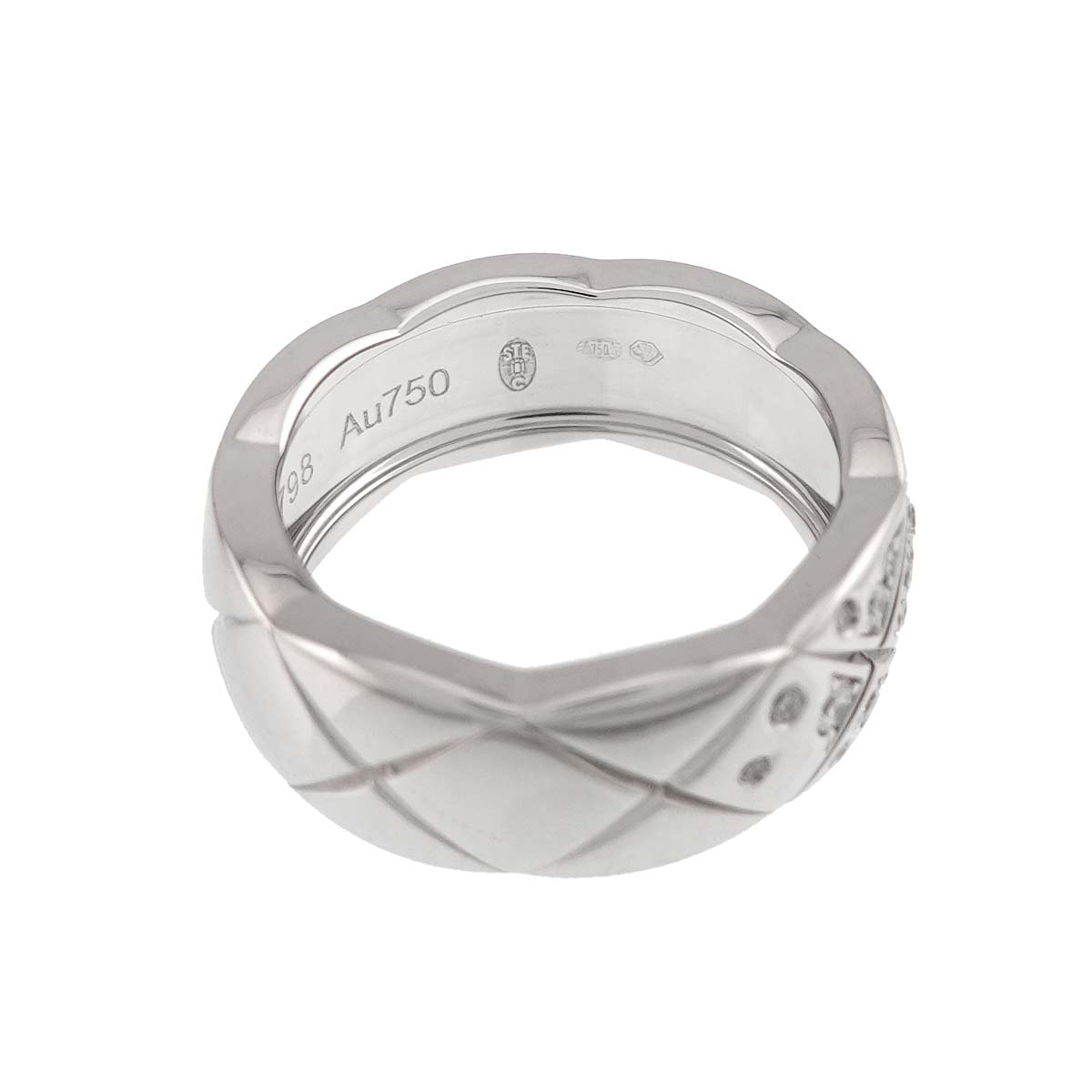 Coco Crush Medium Diamond Ring WG 750 size45 3.25(US)