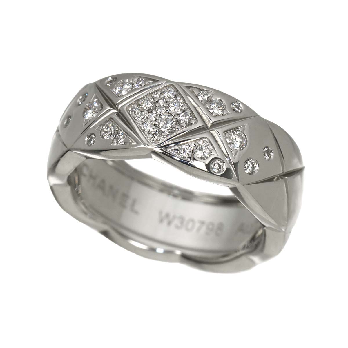 Coco Crush Medium Diamond Ring WG 750 size45 3.25(US)
