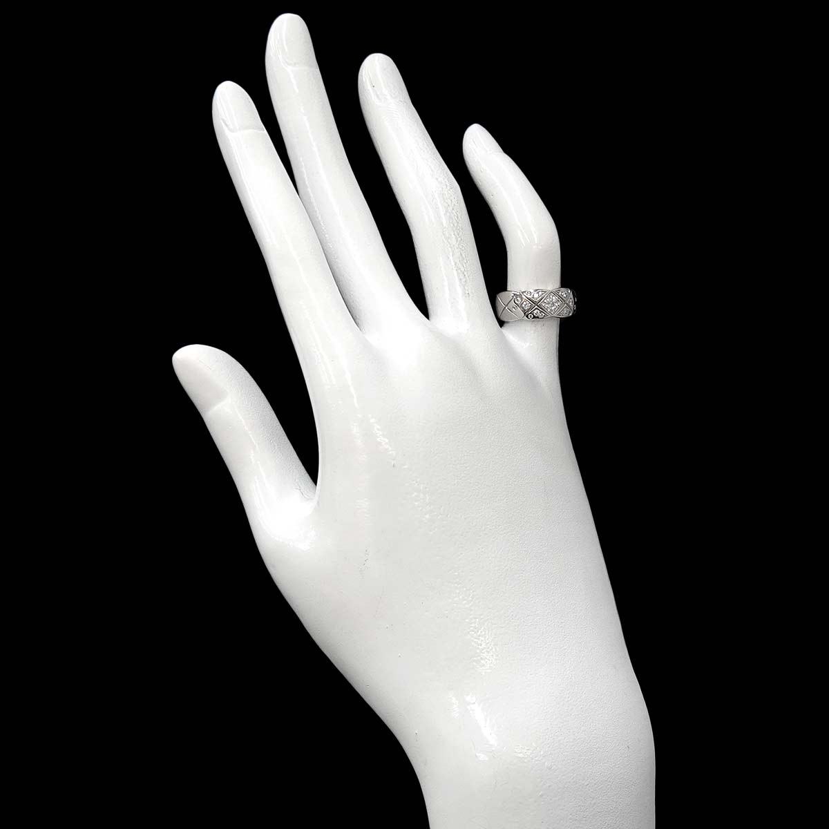 Coco Crush Medium Diamond Ring WG 750 size45 3.25(US)