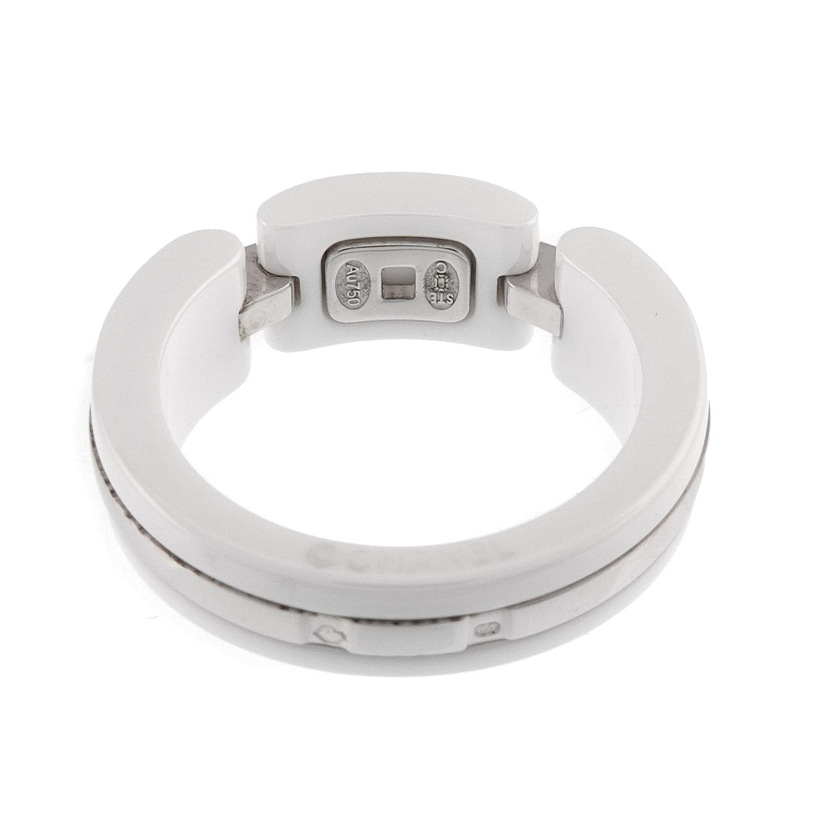 ULTRA Ring White Ceramic 18K WG 750 Size55 6.75(US)