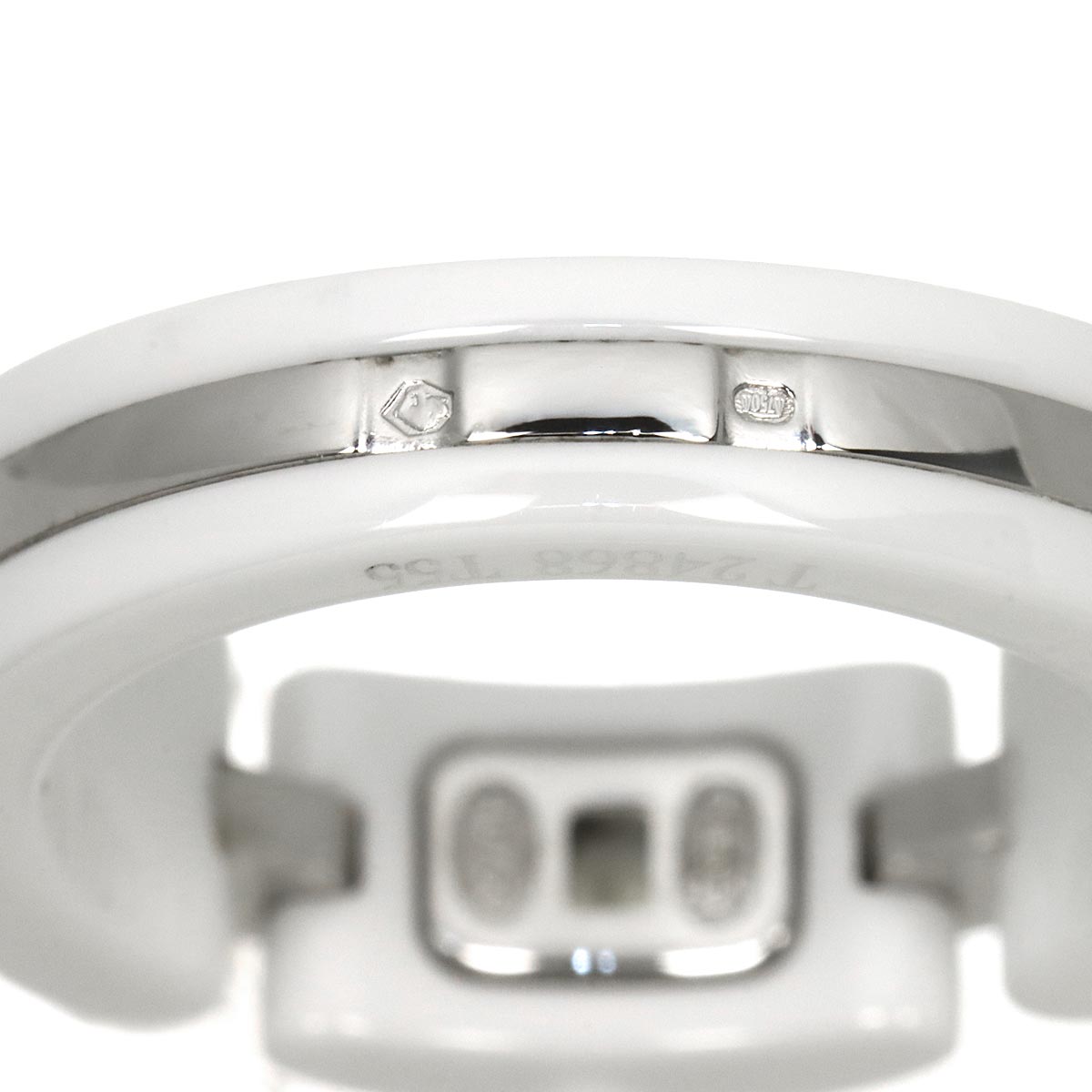 ULTRA Ring White Ceramic 18K WG 750 Size55 6.75(US)