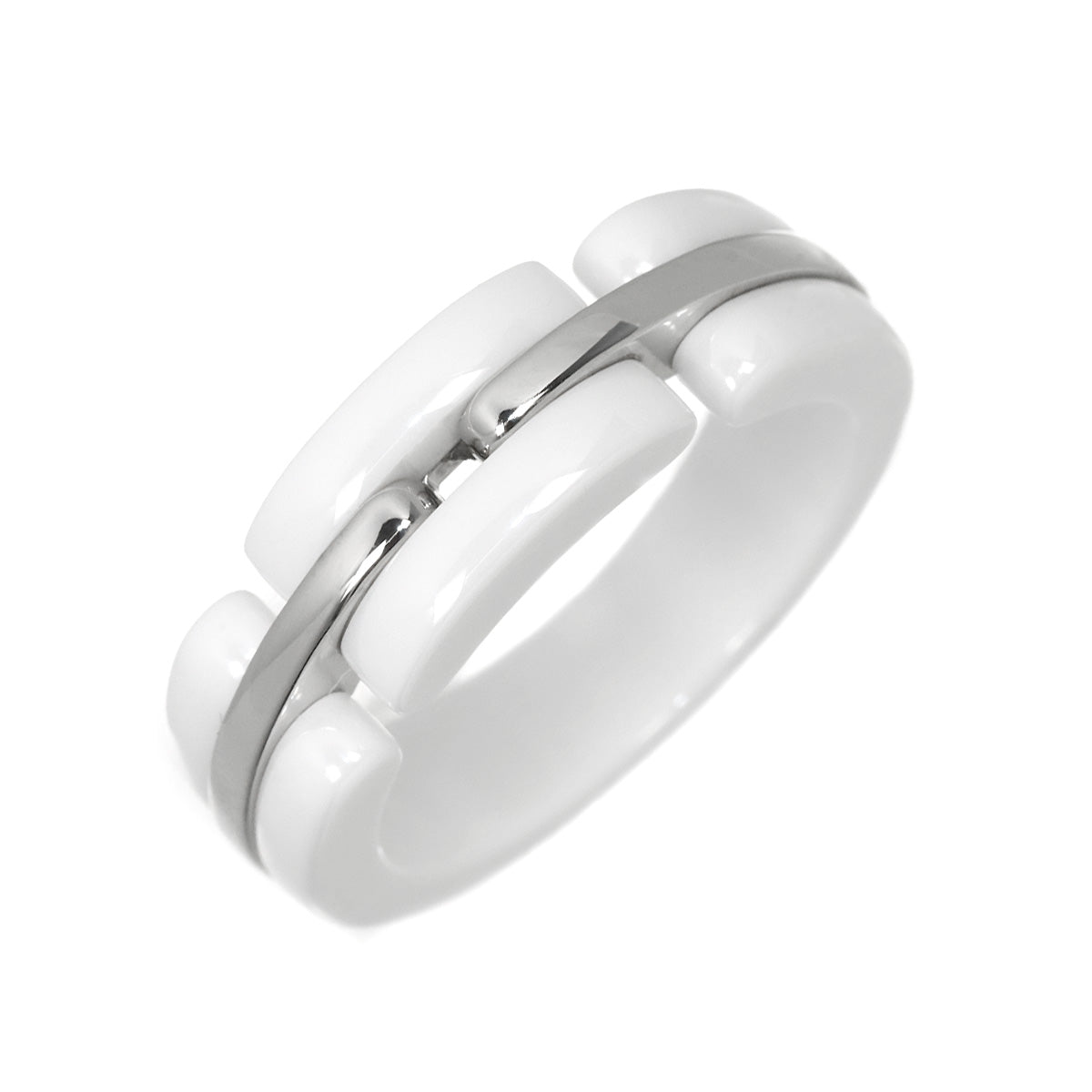 ULTRA Ring White Ceramic 18K WG 750 Size55 6.75(US)