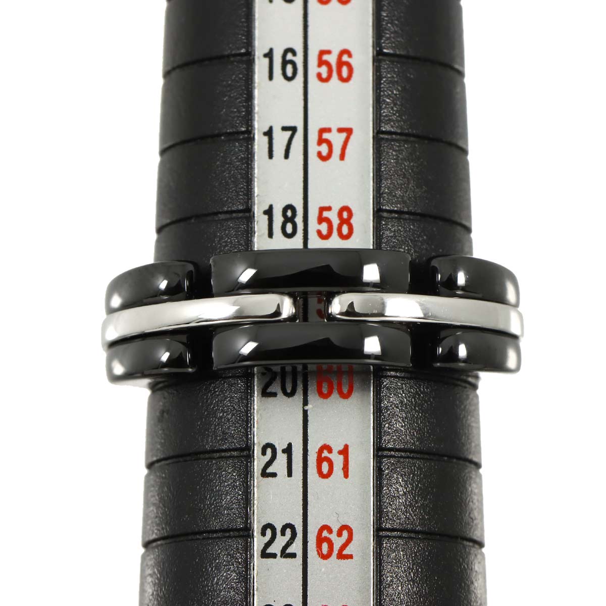 ULTRA Ring Black Ceramic 18K WG 750 Size60 8.75(US)