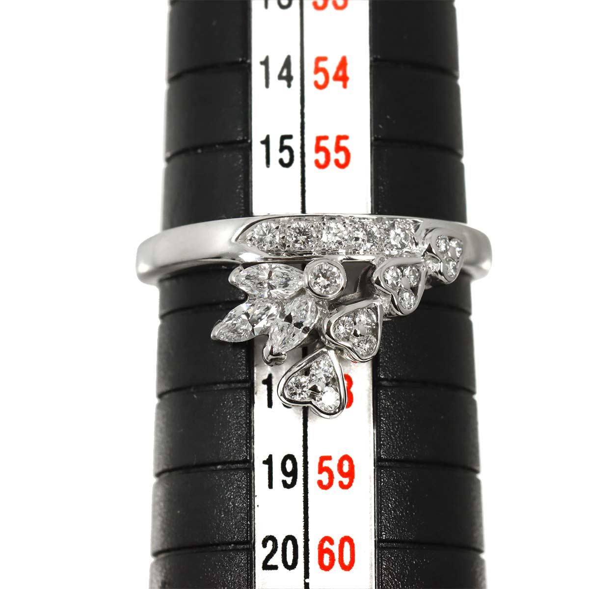 Diamond 0.43ct Ring 18K WG 750 Size7.75-8(US)