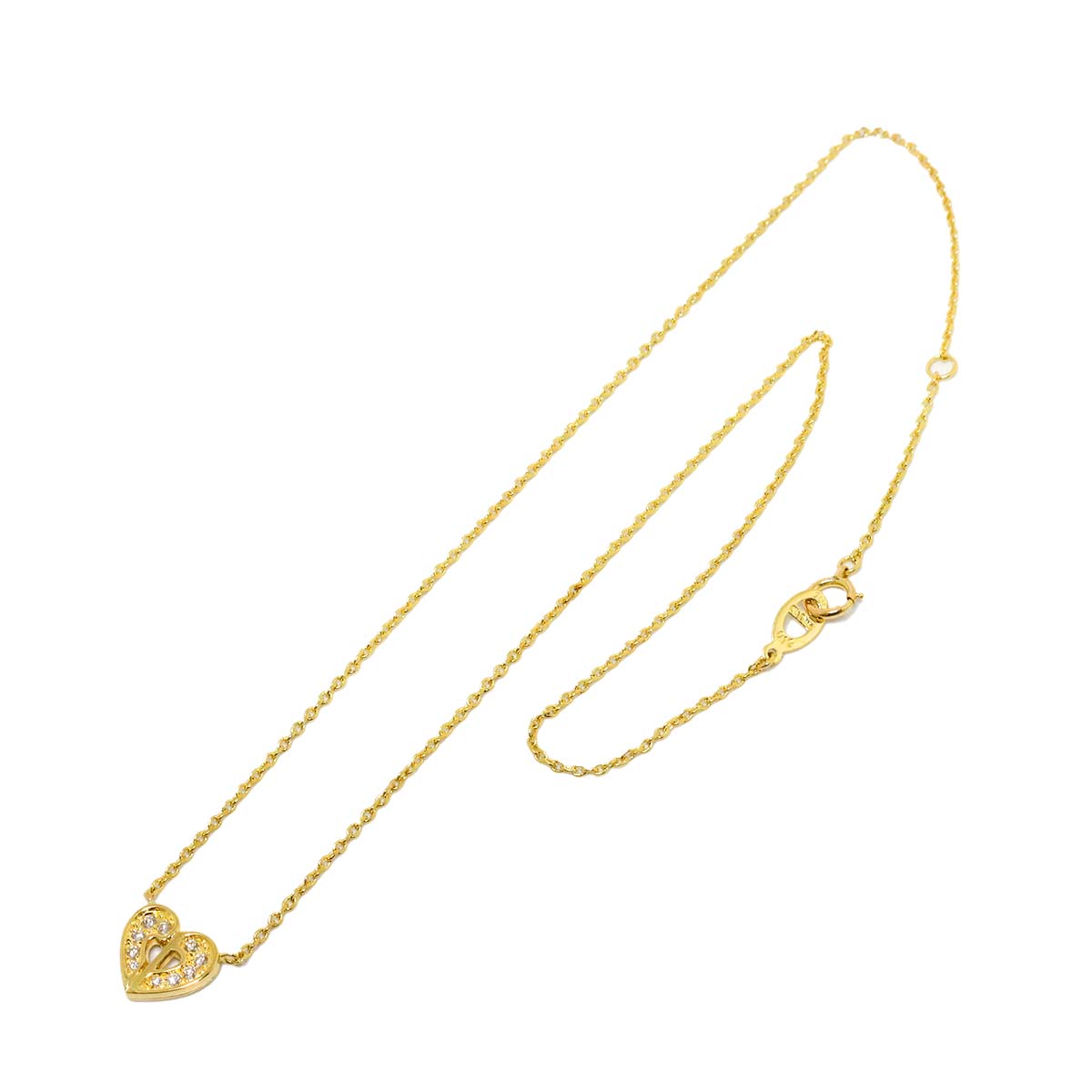 Diamond Necklace 18K Yellow Gold 750