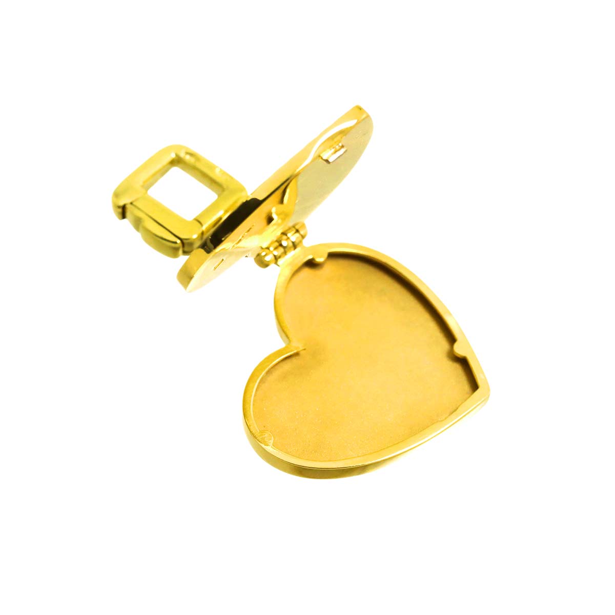Pendentif Heart Locket Charm Pendant Top 18K YG 750