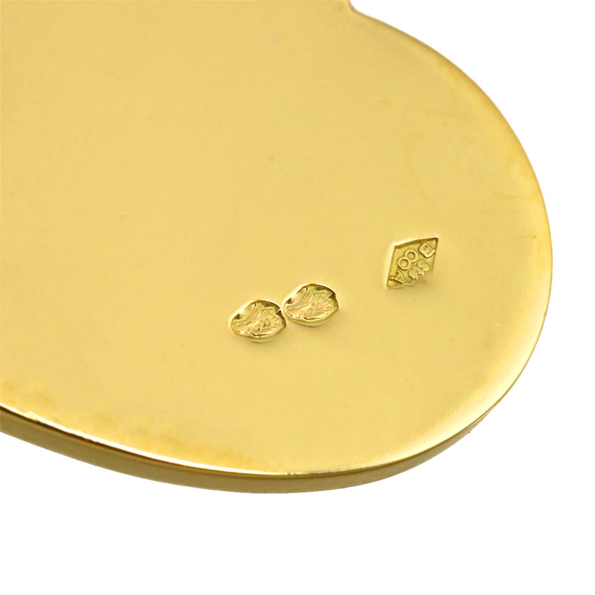 Pendentif Heart Locket Charm Pendant Top 18K YG 750