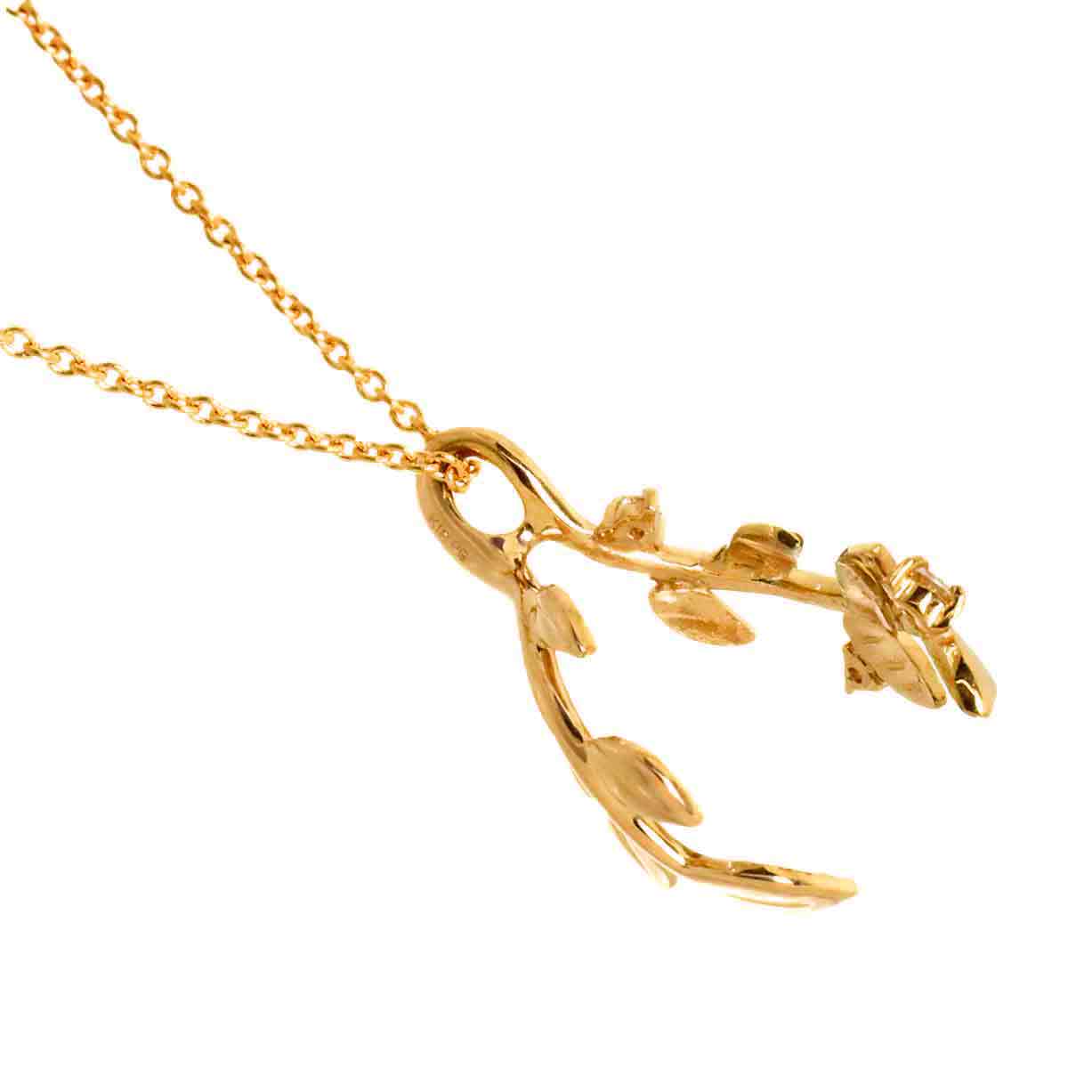 Diamond Necklace K18 PG 750
