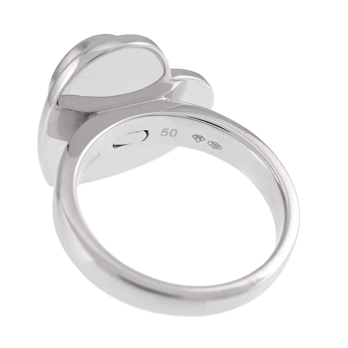 Heartbeat Diamond Ring 18K WG 750 size50 5-5.25(US)