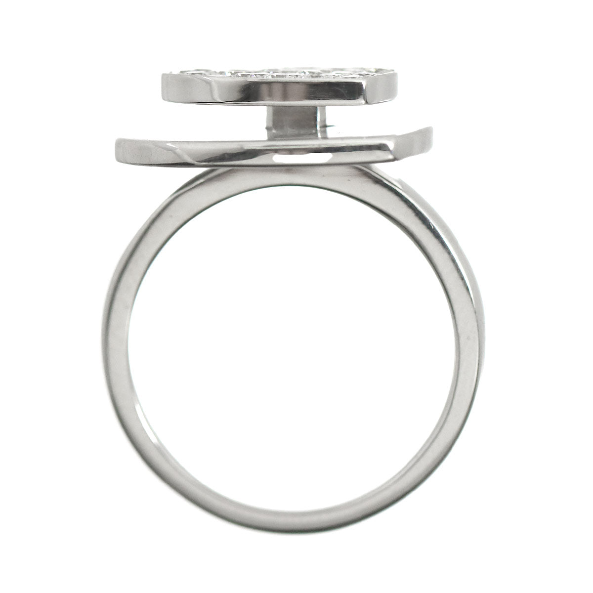 Heartbeat Diamond Ring 18K WG 750 size50 5-5.25(US)
