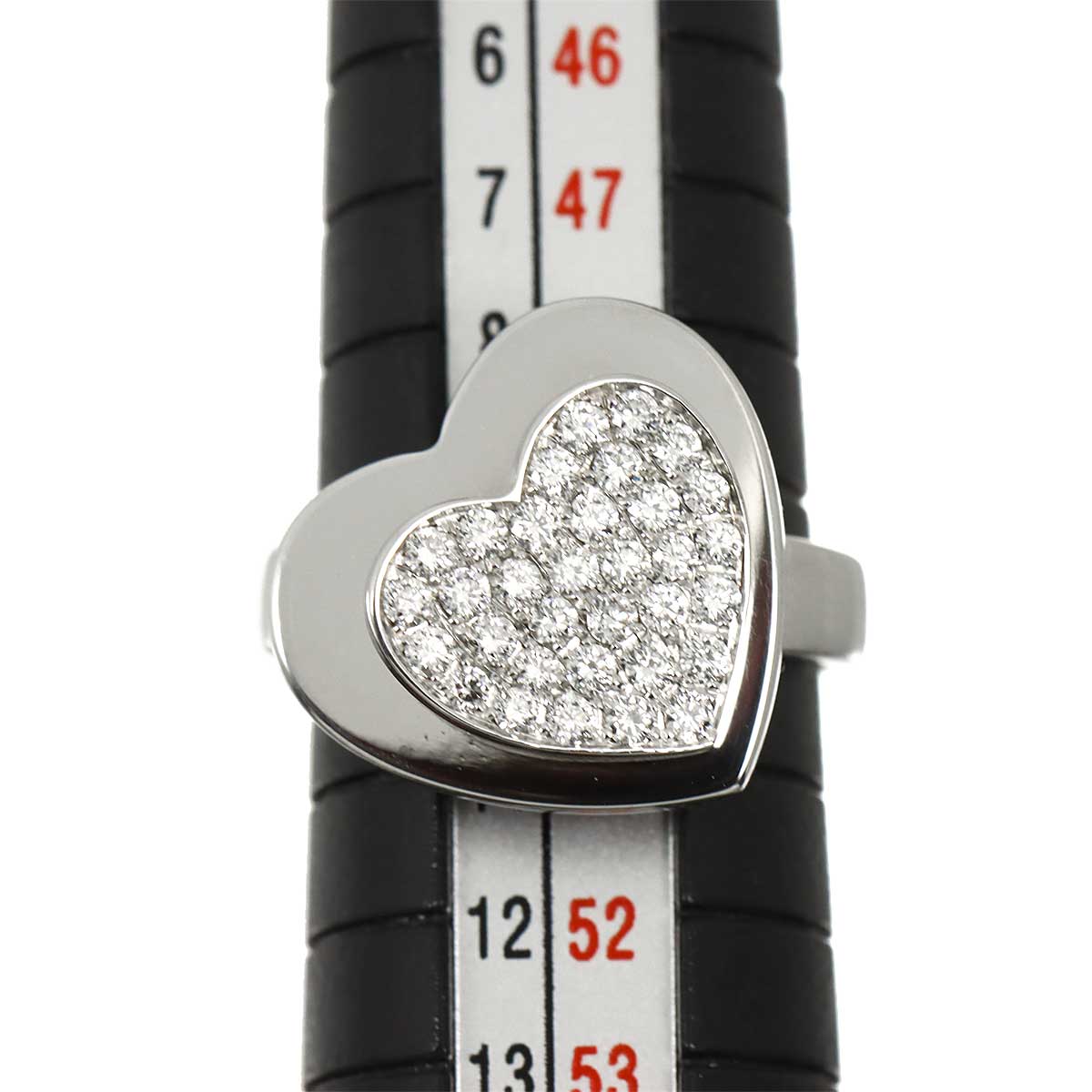 Heartbeat Diamond Ring 18K WG 750 size50 5-5.25(US)