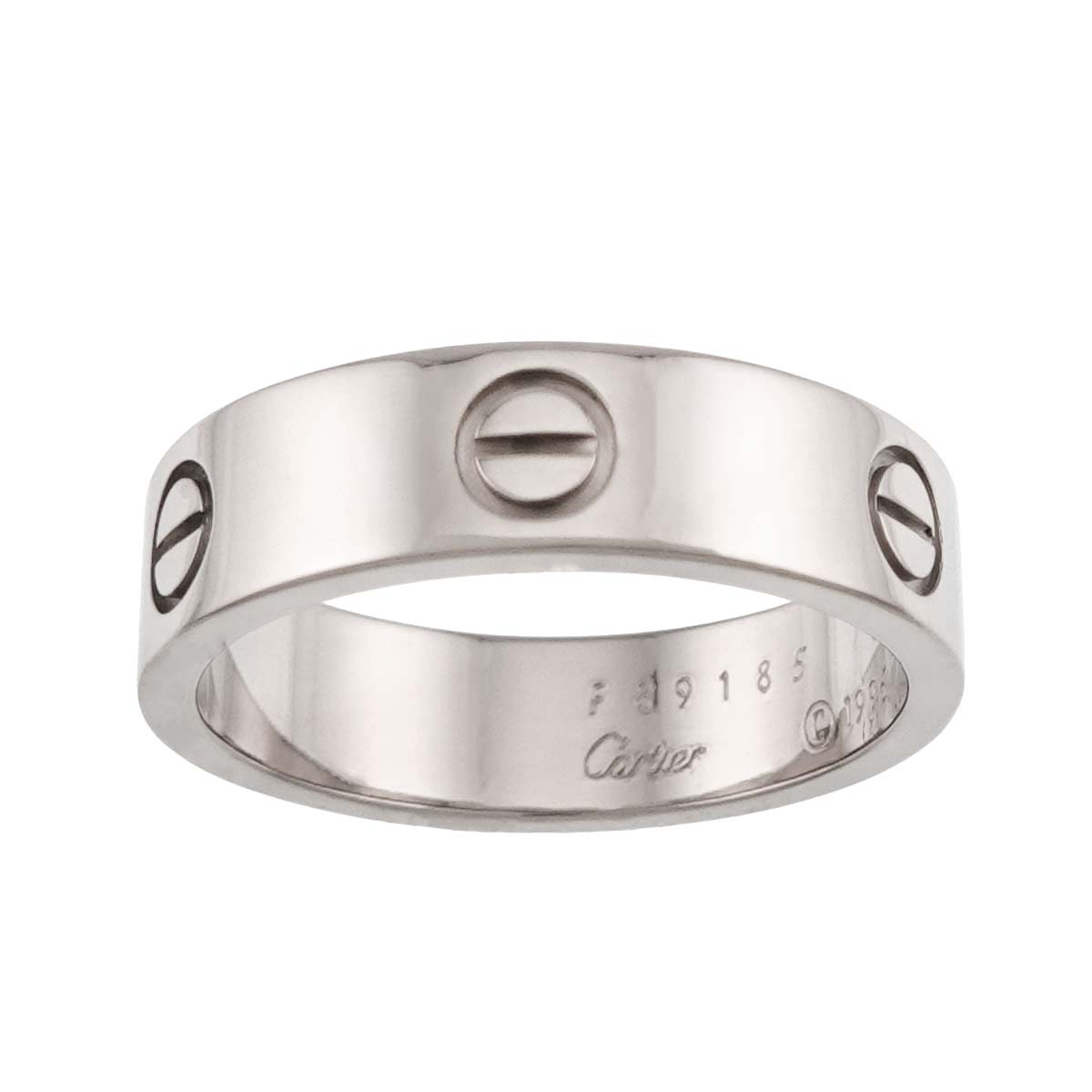 Love Ring 18K White Gold 750 size61 9(US)
