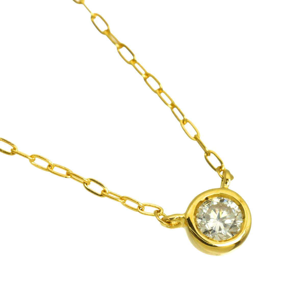 Diamond Necklace 18K Yellow Gold 750