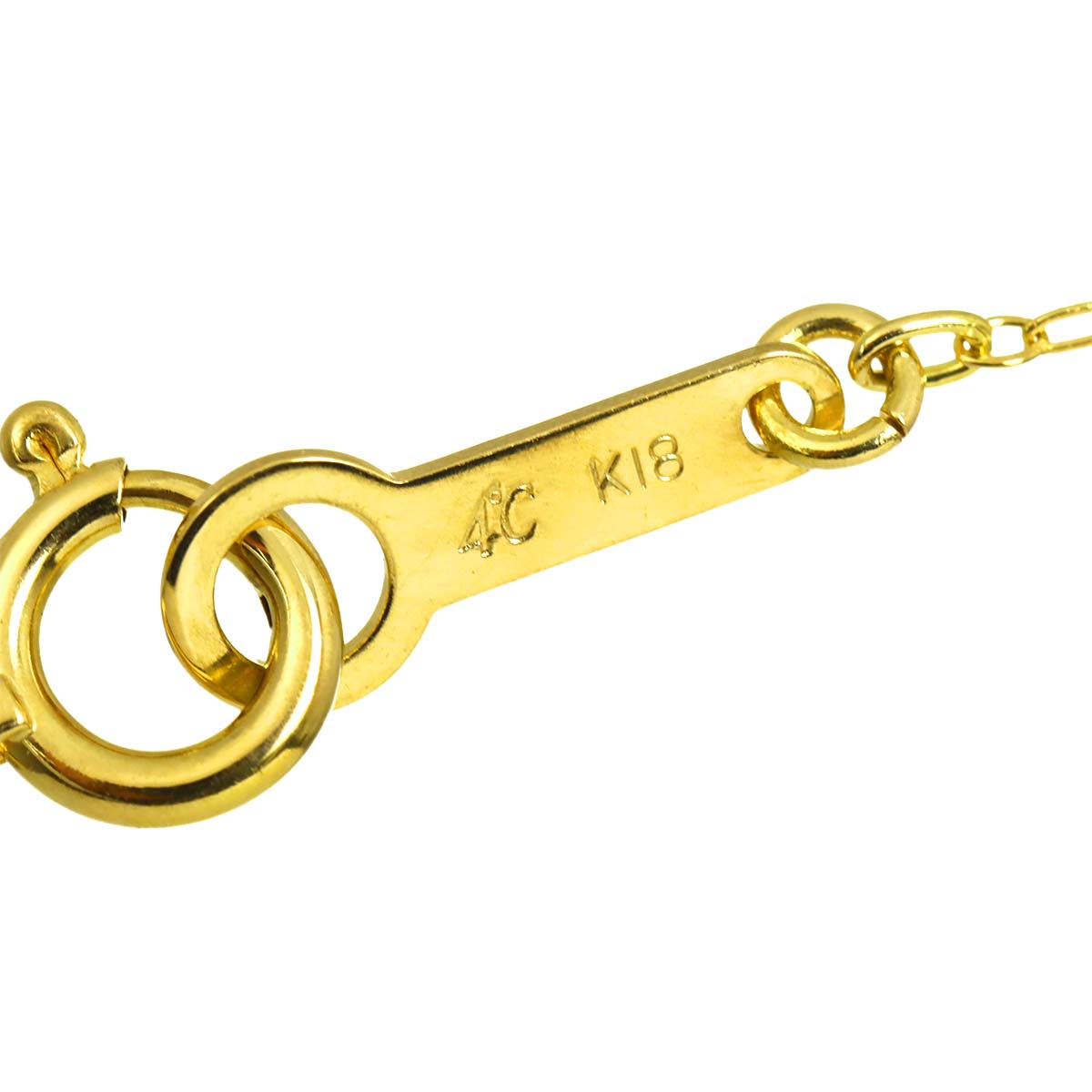 Diamond Necklace 18K Yellow Gold 750