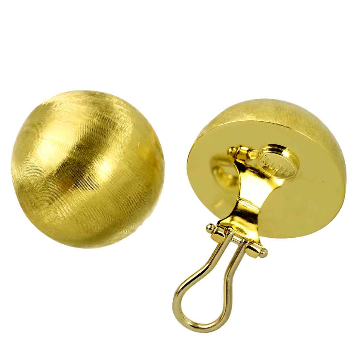 Earrings Clip on 18K Yellow Gold 750