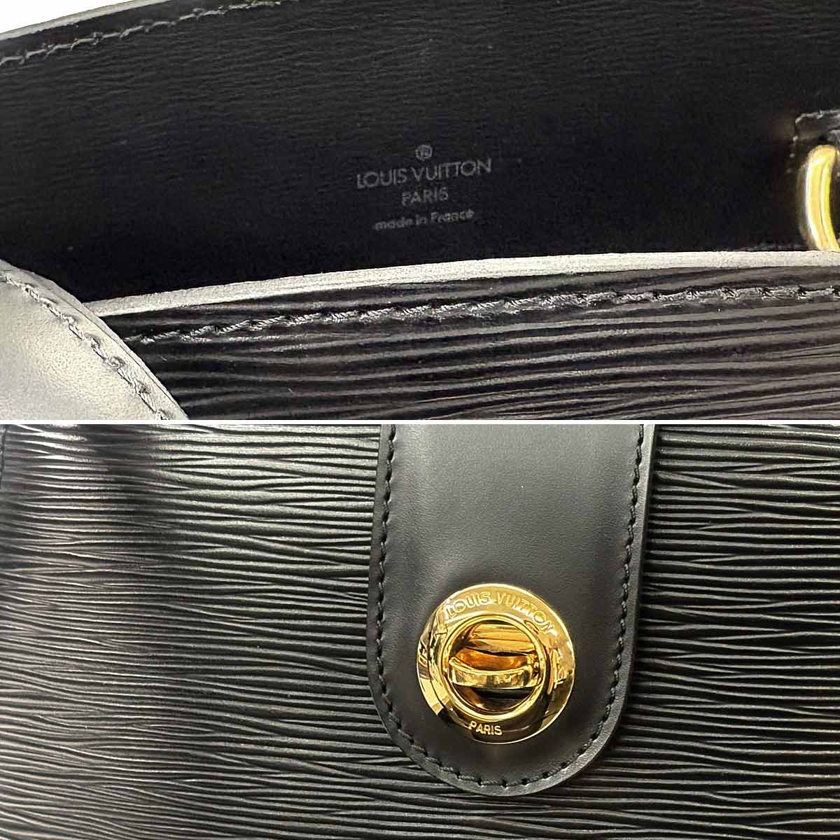 Epi Cluny Shoulder Bag Leather Noir M52252 Purse