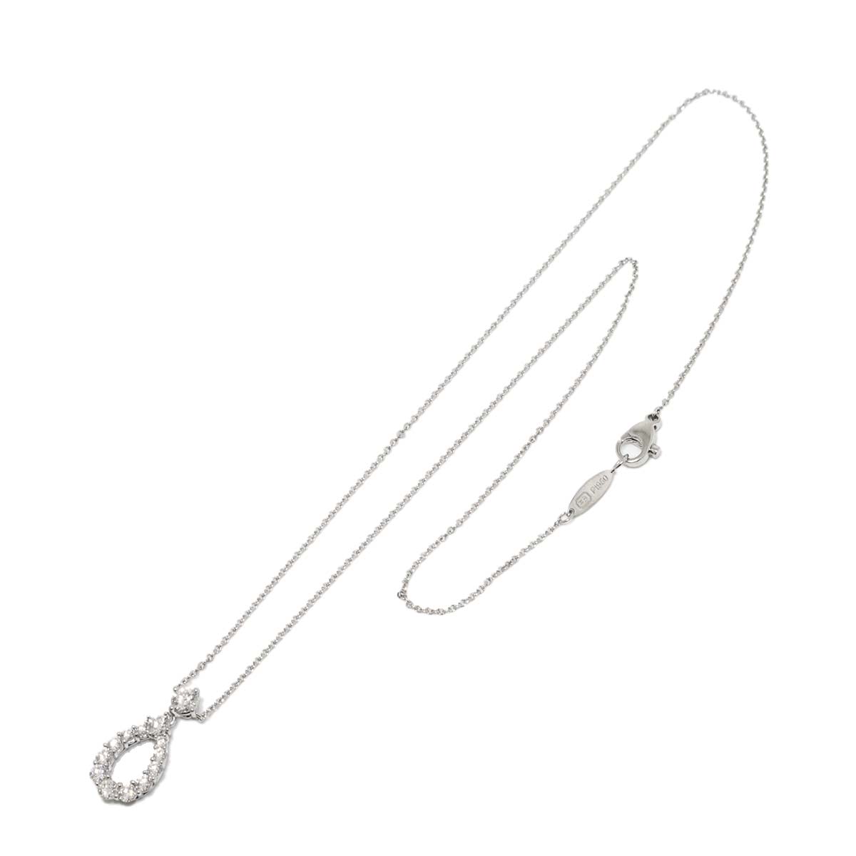 Loop Diamond Medium Necklace Pt