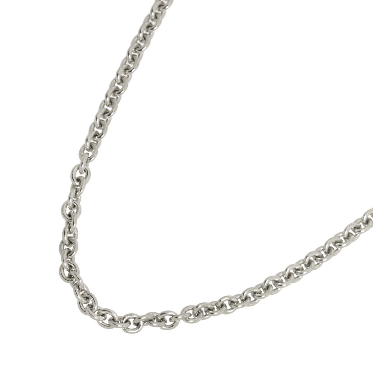 Chain Necklace 18K White Gold 750