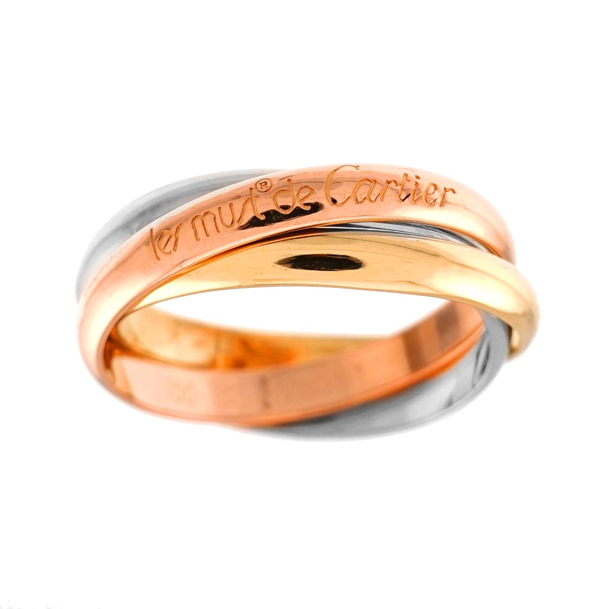 Trinity MM Ring 18K YG WG PG 750 Size62 9.5-9.75(US)