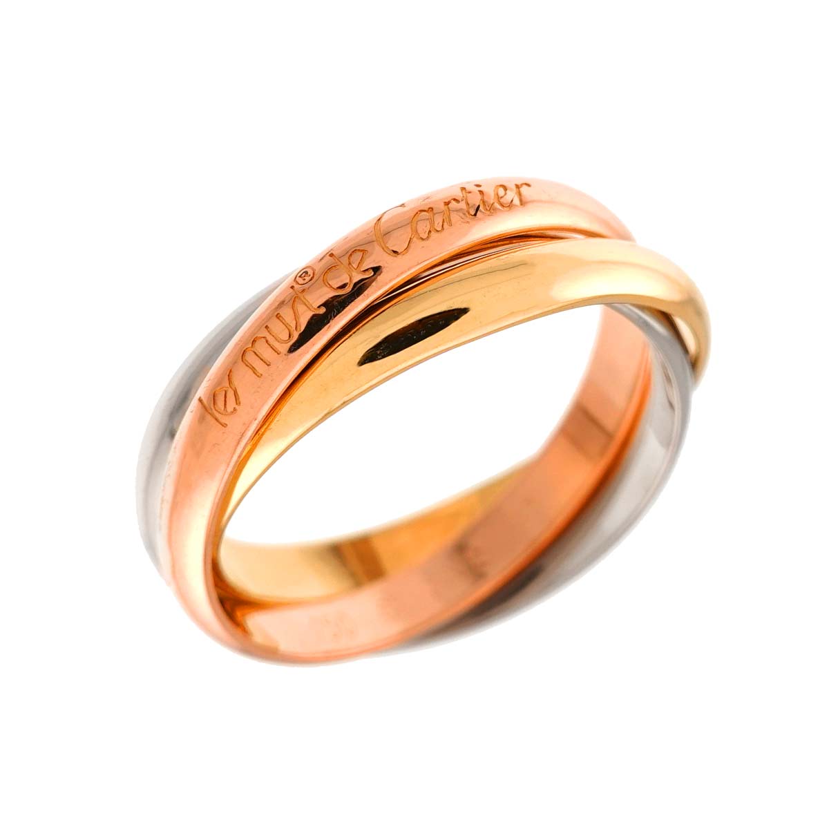 Trinity MM Ring 18K YG WG PG 750 Size62 9.5-9.75(US)