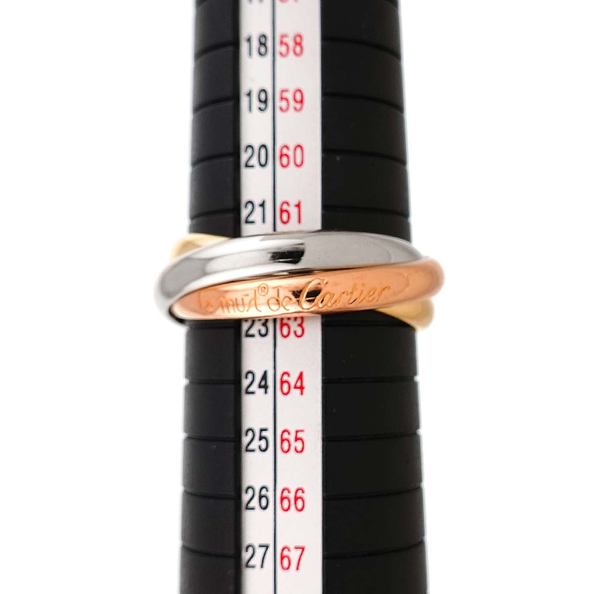 Trinity MM Ring 18K YG WG PG 750 Size62 9.5-9.75(US)