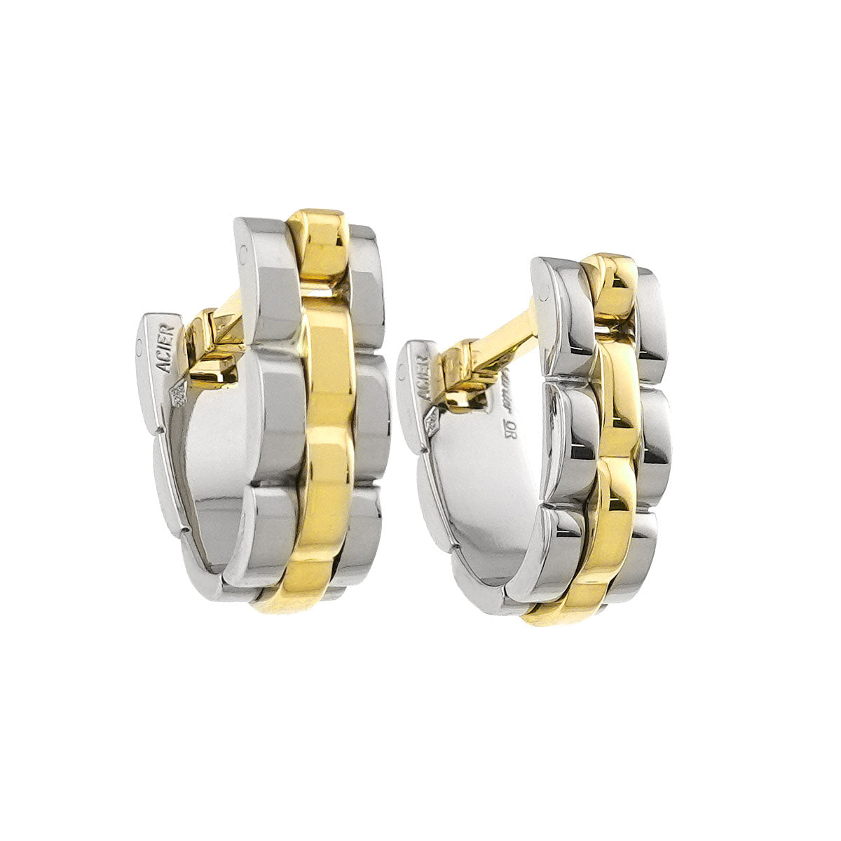Panthere Cufflinks 18K YG 750 SS