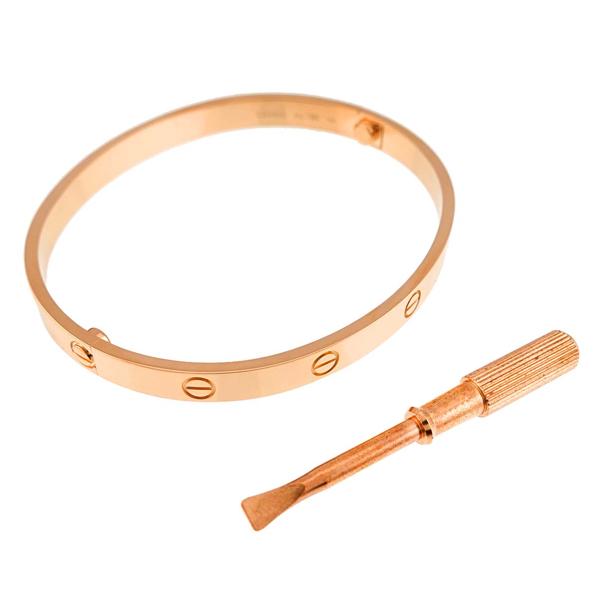 Love Bracelet Bangle 18K Pink Gold 750 Size20