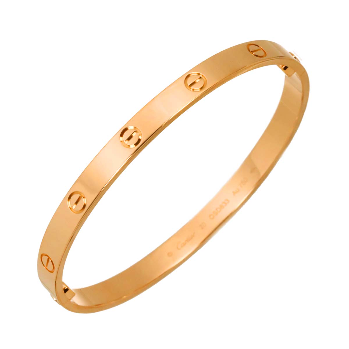 Love Bracelet Bangle 18K Pink Gold 750 Size20