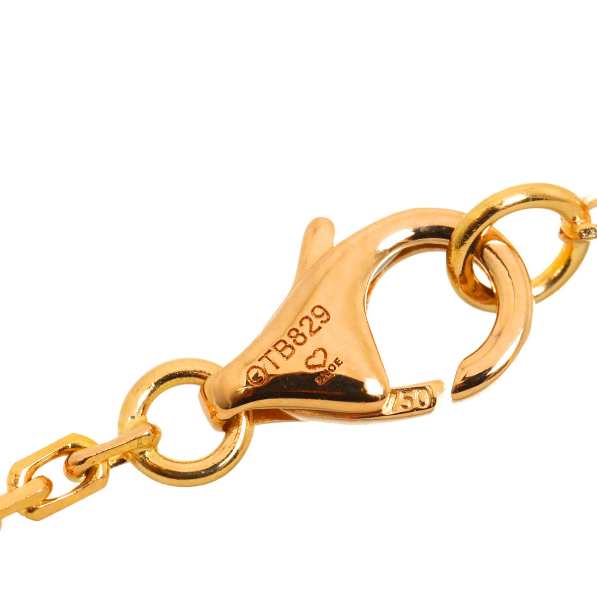 Baby Love semi pave Diamond Necklace 18K Pink Gold 750