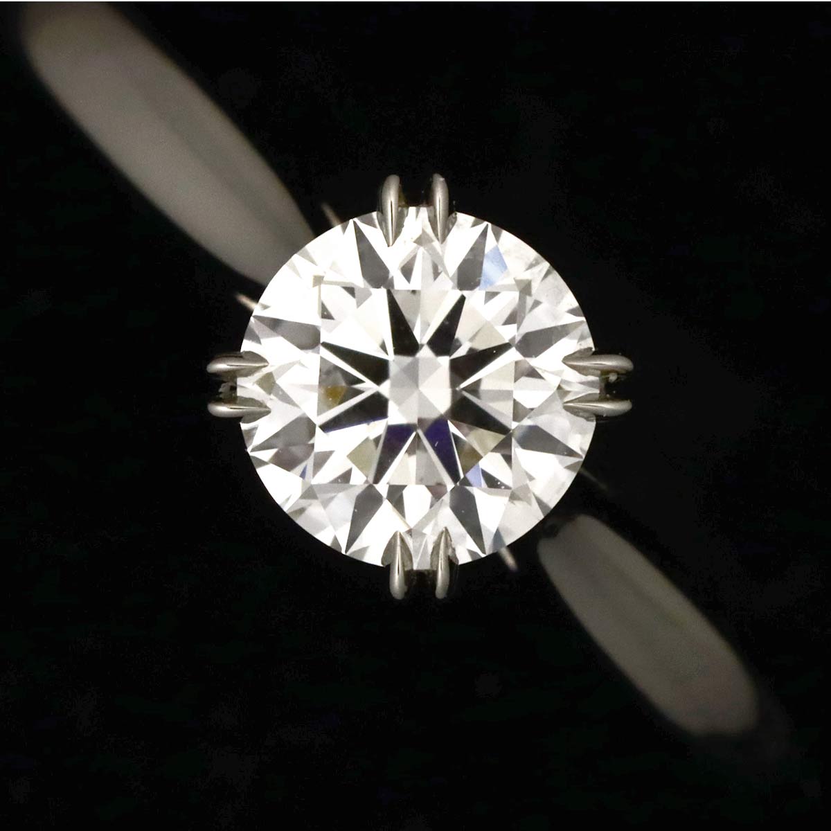 Diamond 0.59ct E/VVS2/3EX Ring Pt 4.5-4.75(US)