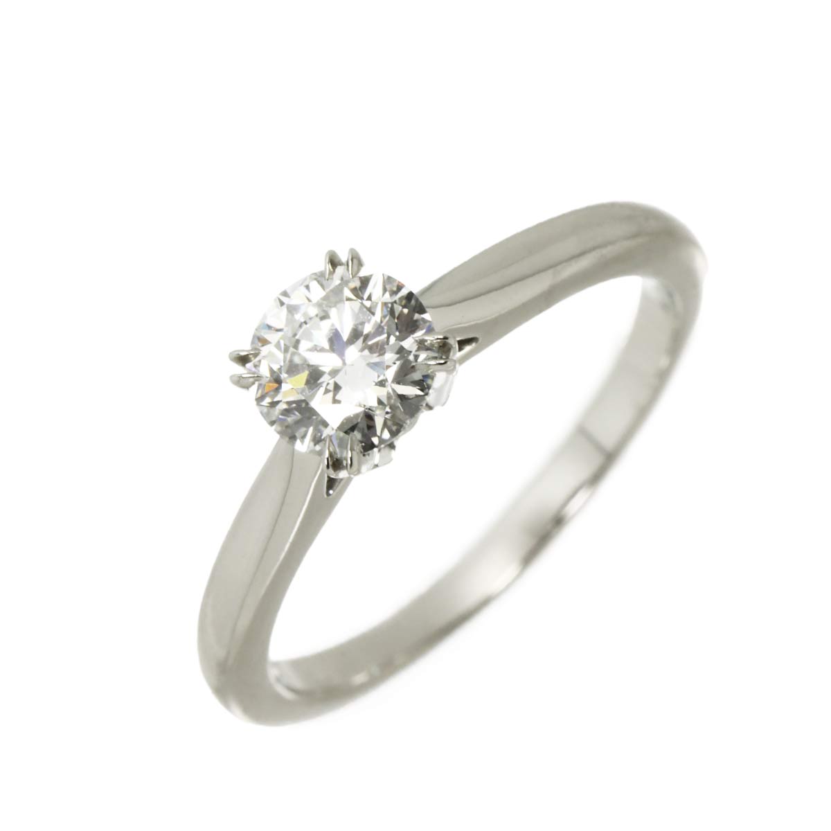 Diamond 0.59ct E/VVS2/3EX Ring Pt 4.5-4.75(US)