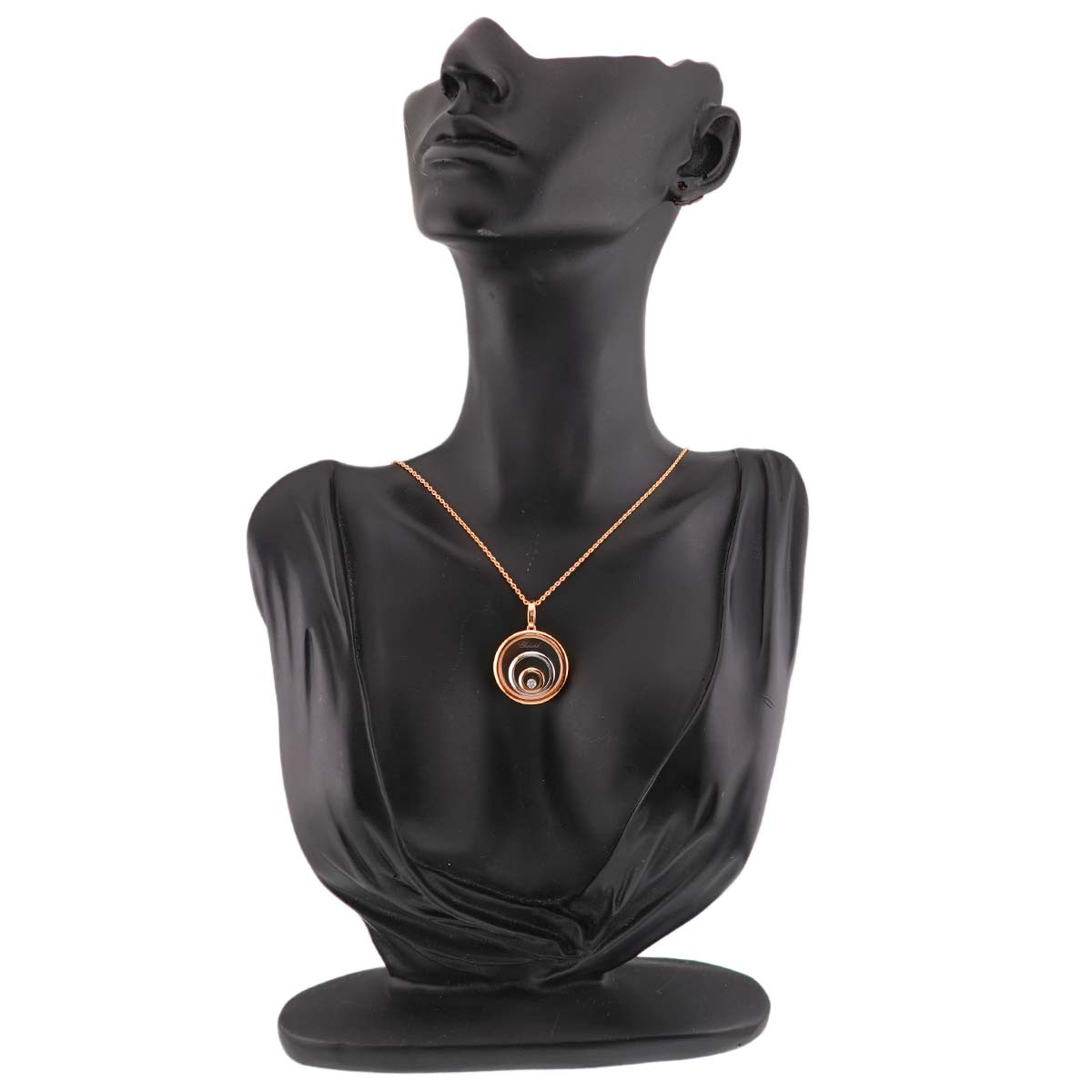 Happy Spirit Diamond Necklace 18K WG PG 750