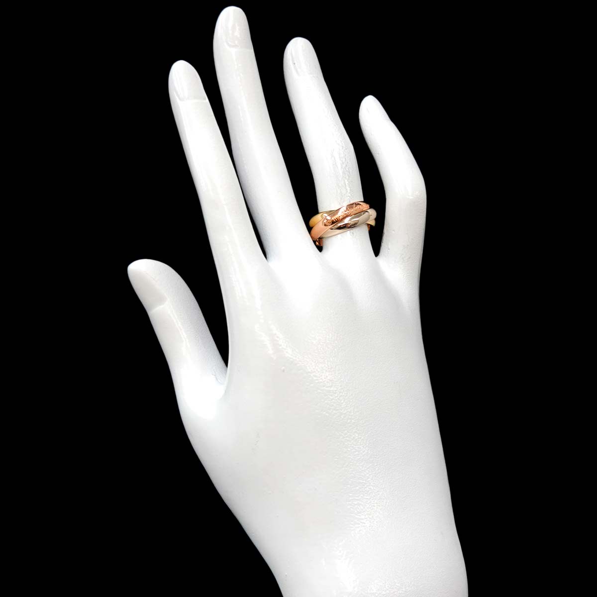 Trinity MM Ring 18K YG WG PG 750 Size51 5.5-5.75(US)