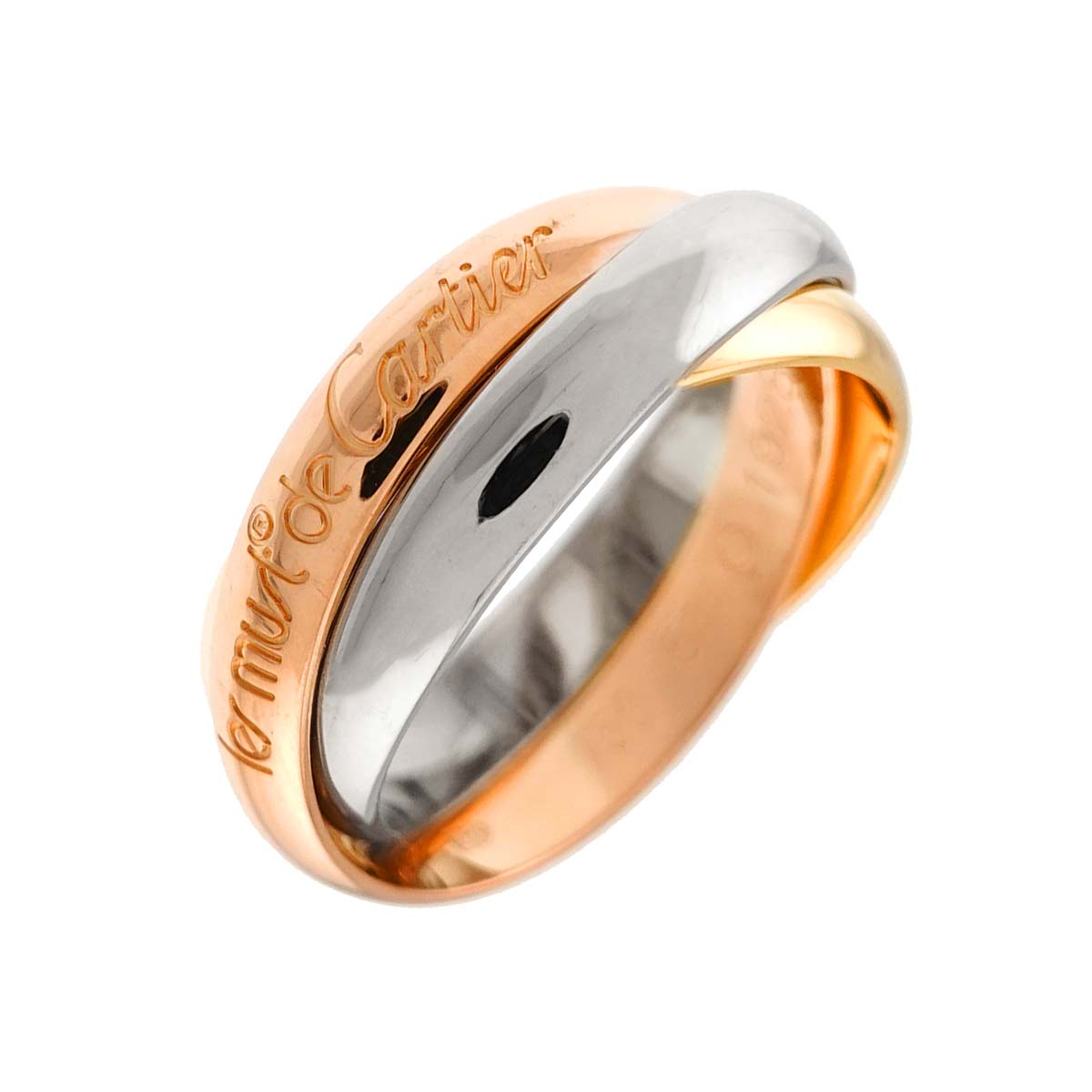 Trinity MM Ring 18K YG WG PG 750 Size51 5.5-5.75(US)