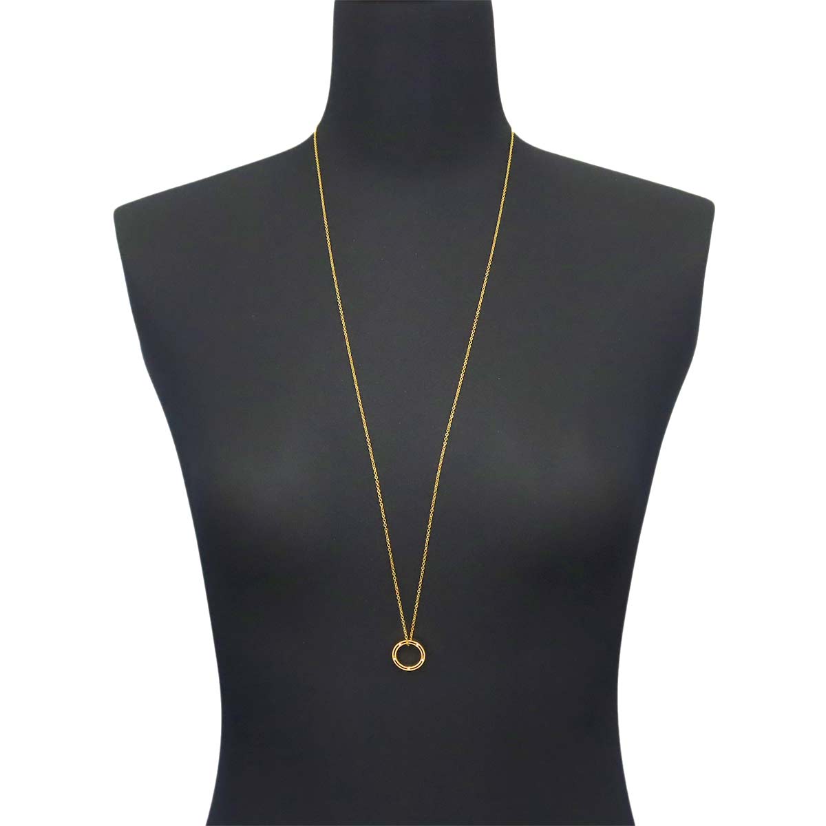 D-SIDE Diamond 10P Necklace 18K Yellow Gold 750
