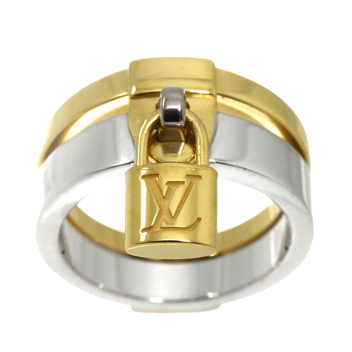 Berg Lockit Ring 18K YG WG 750 Size49 4.5(US)