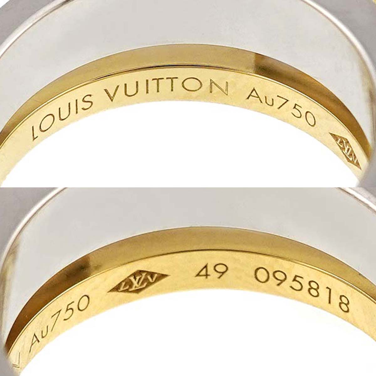 Berg Lockit Ring 18K YG WG 750 Size49 4.5(US)