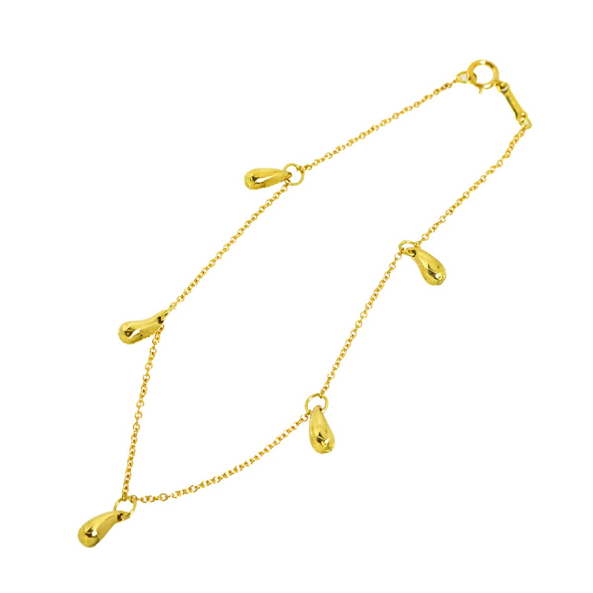 Teardrop 5P Bracelet 18K Yellow Gold 750