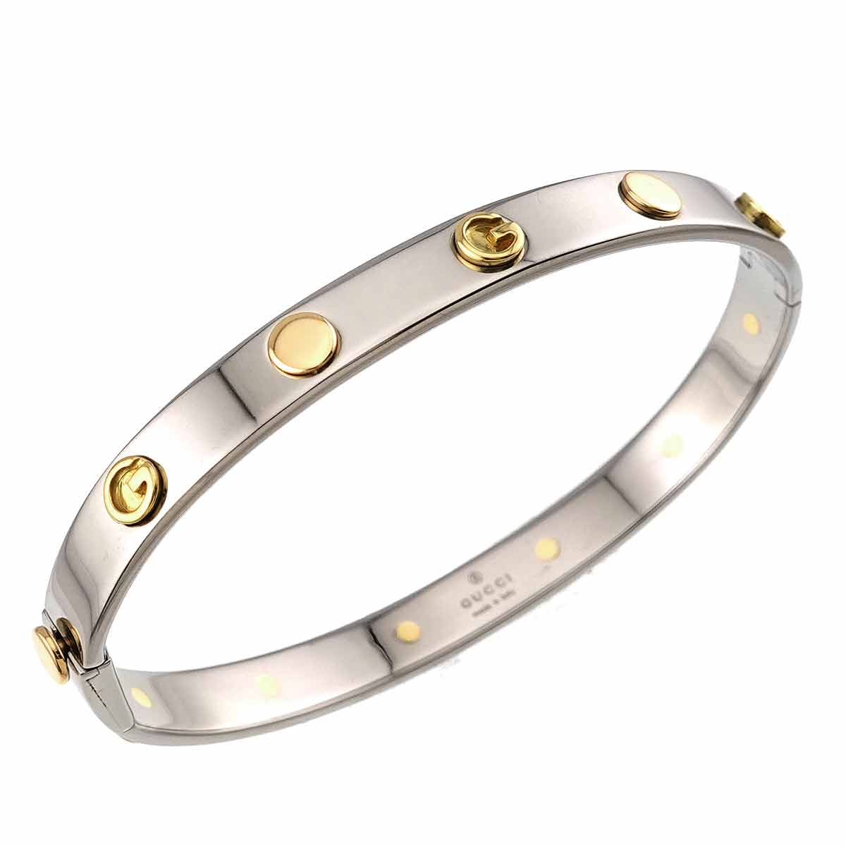 G Logo Bracelet 18K Yellow Gold 750 SS size17