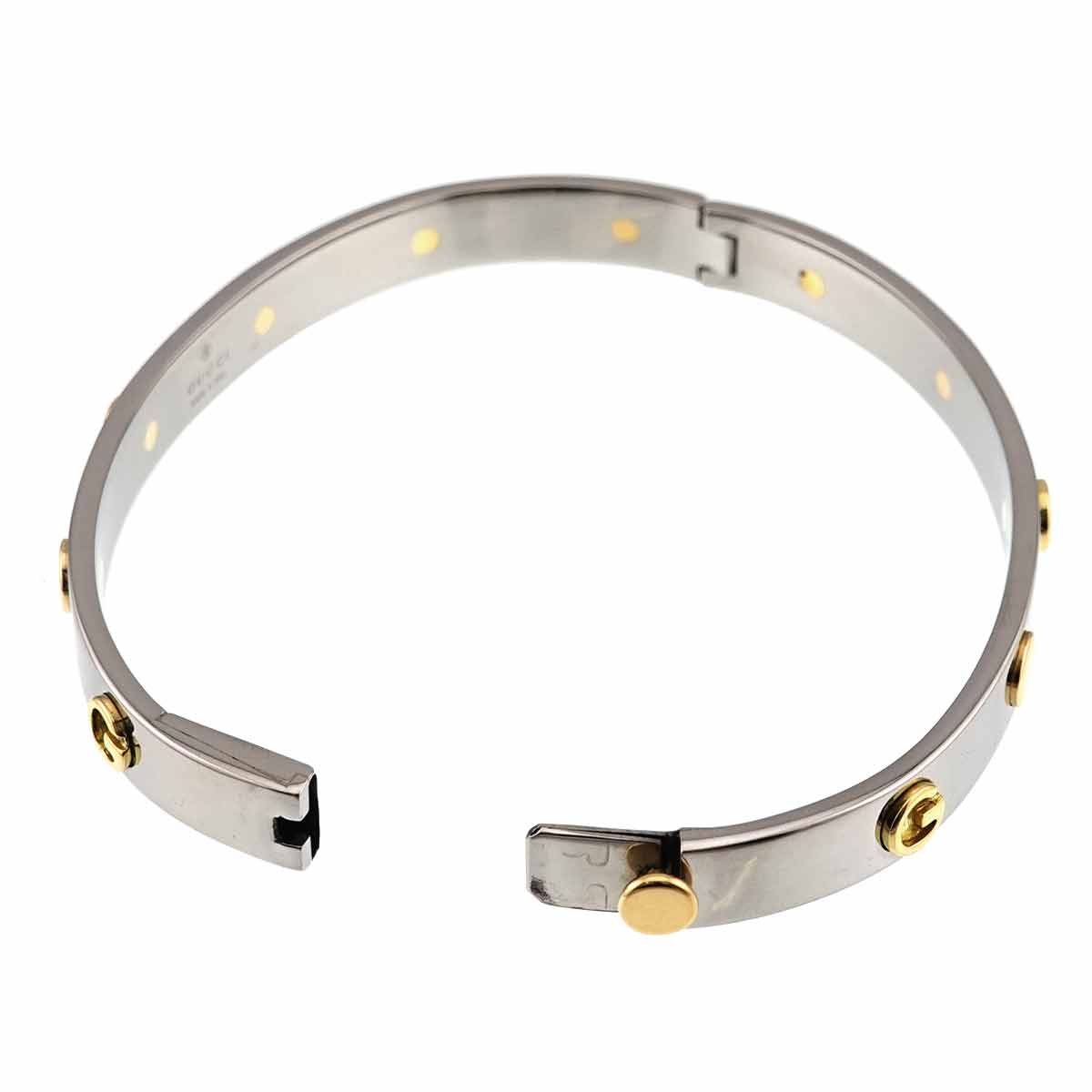 G Logo Bracelet 18K Yellow Gold 750 SS size17