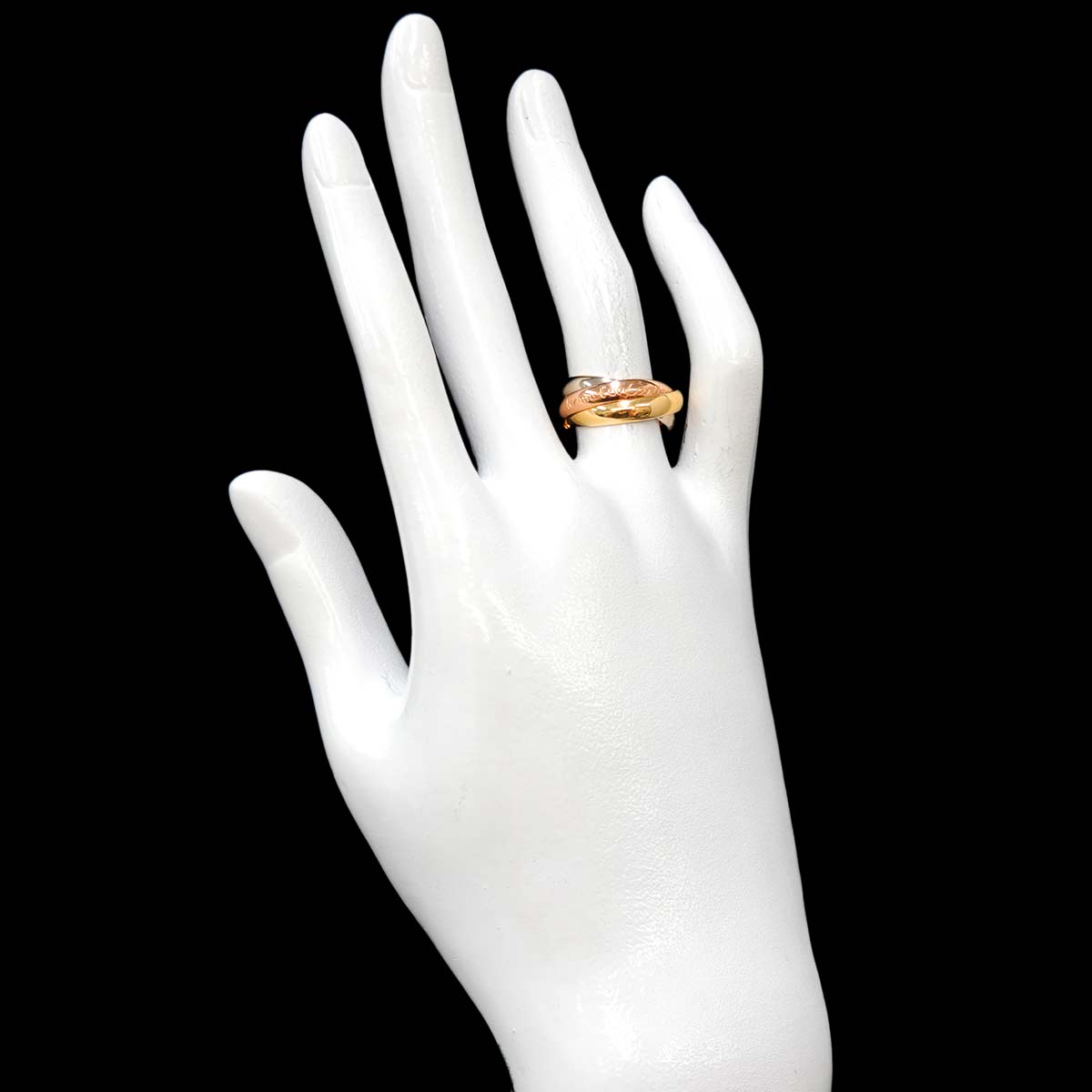 Trinity MM Ring 18K YG WG PG 750 Size50 5.25(US)